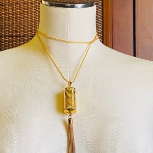 JOAN RIVERS  Tassel Hidden Watch Pendant 30" Chain